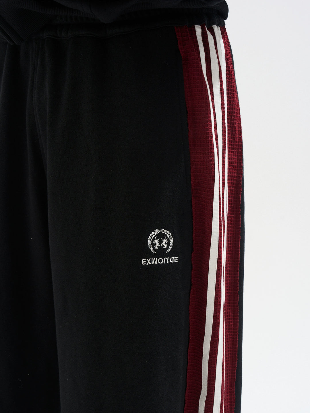 BLIND NO PLAN Striped Patchwork Baggy Sweatpants | Face 3 Face