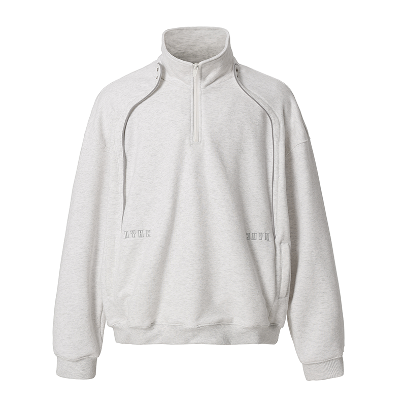 JHYQ 3D Arc Half Zip Sweatshirt