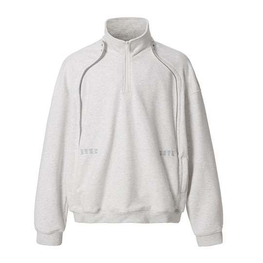 JHYQ 3D Arc Half Zip Sweatshirt