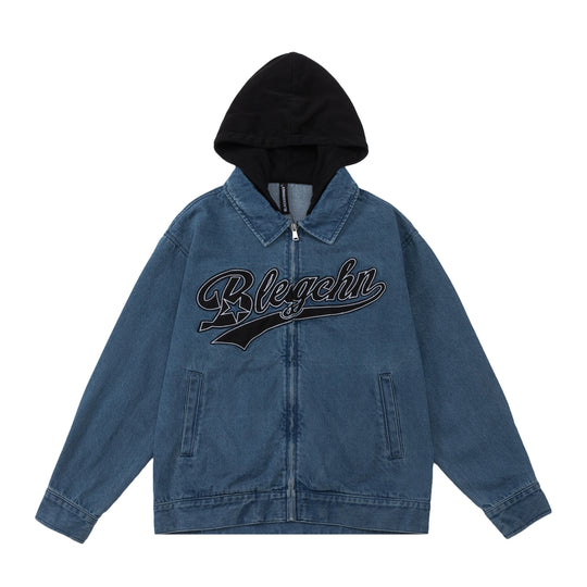 F3F Select Embroidery Hooded Denim Jacket