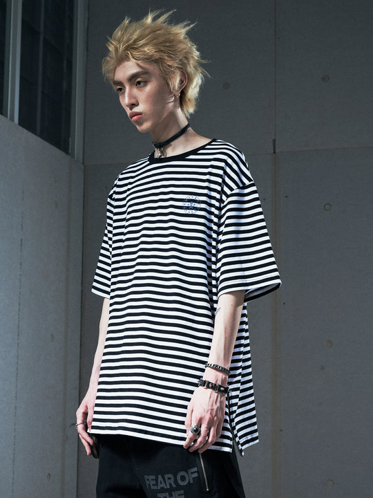VENTUREK Striped Side Zipper Tee | Face 3 Face