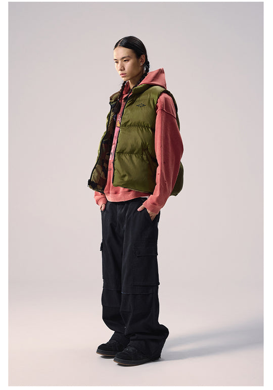 Remedy Distressed Hem Baggy Work Cargo Pants | Face 3 Face