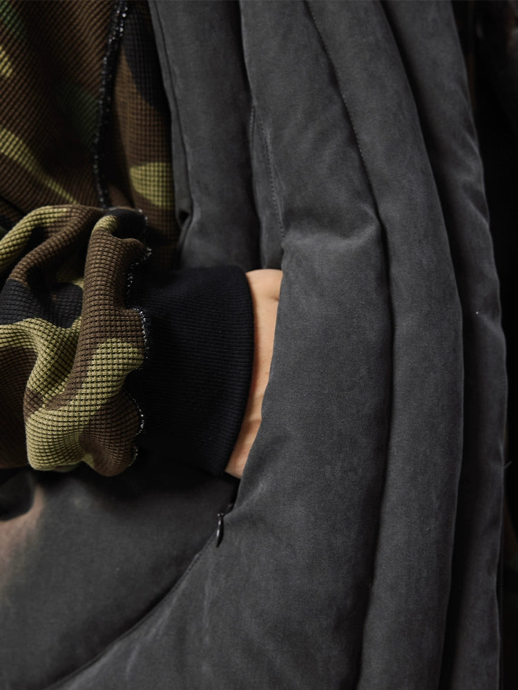 Remedy Camouflage Stitch Down Vest | Face 3 Face