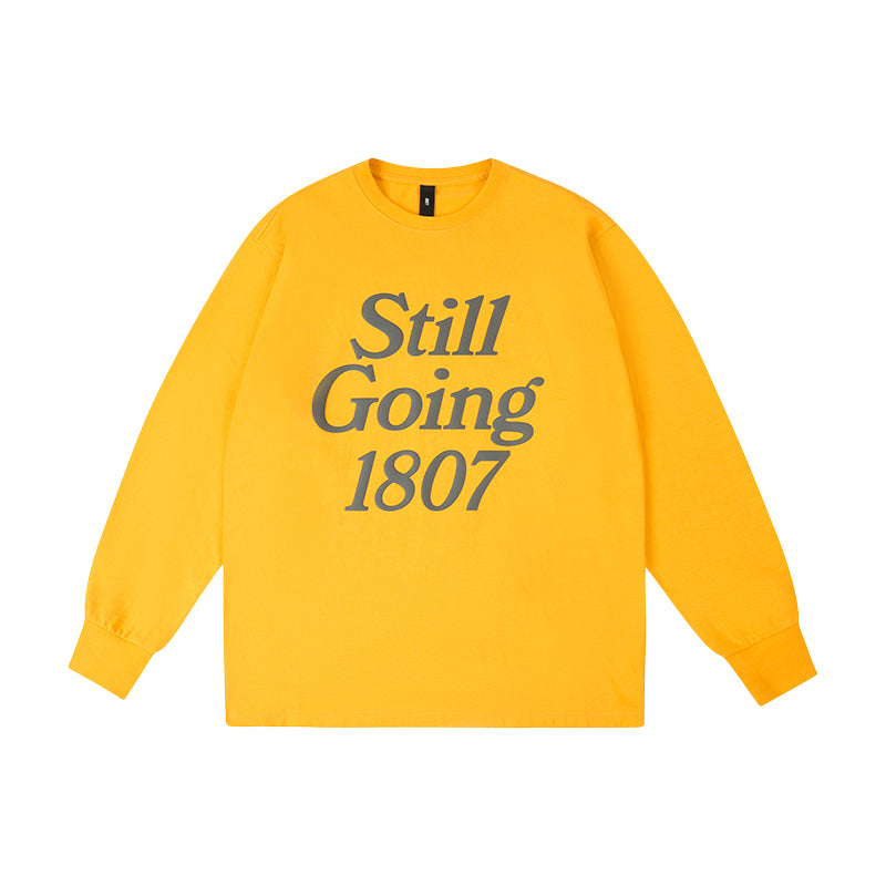 1807 Still Going Foam Print Long Sleeve Tee | Face 3 Face