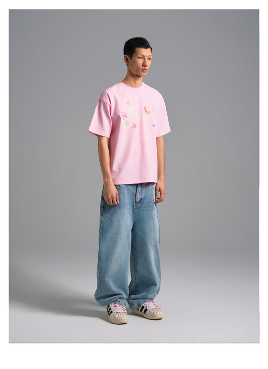 S45 Underwater World Graffiti Print Tee | Face 3 Face