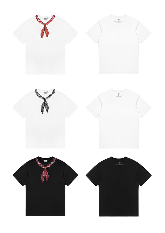 Small Town Kid Paisley Neck Scarf Print Tee | Face 3 Face