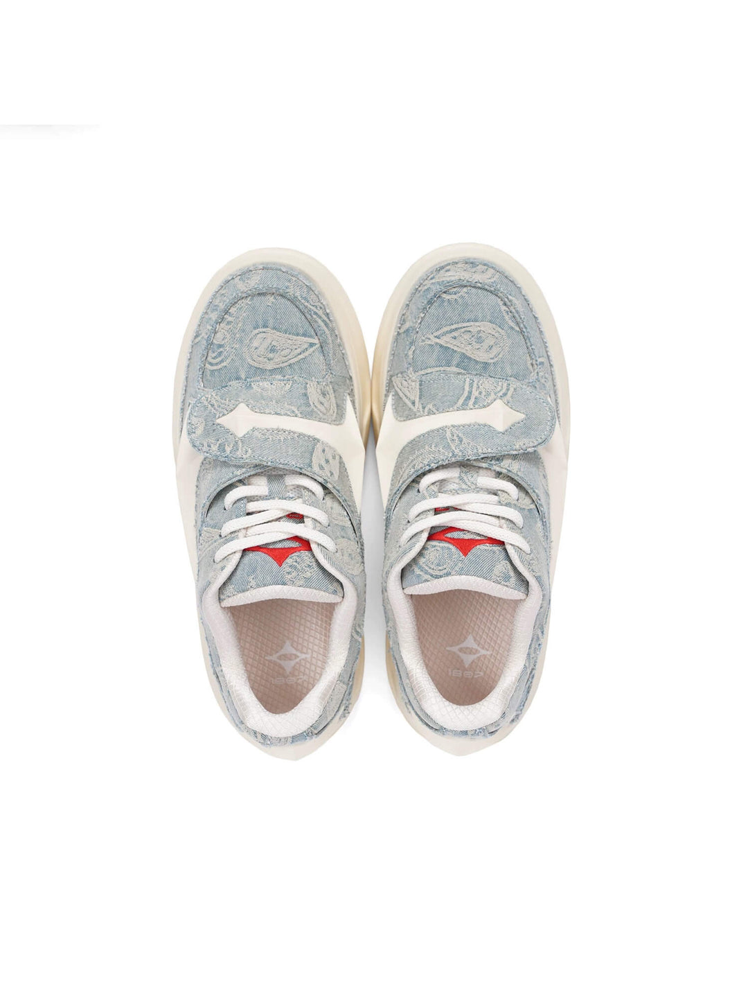 1807 INF-002 Paisley Star Straps Chunky Sneakers | Face 3 Face