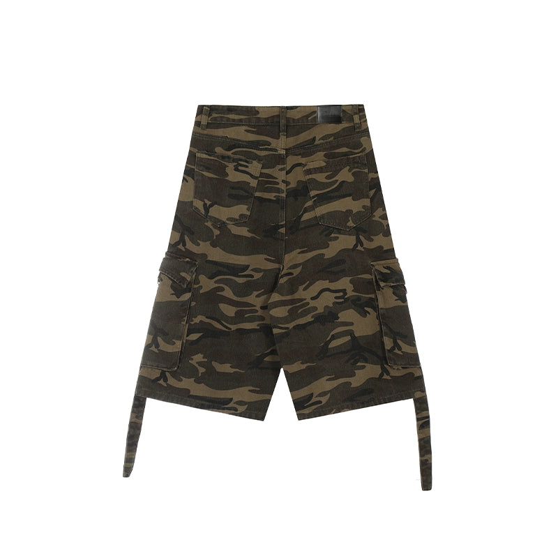 Achock Large Pockets Camouflage Cargo Shorts | Face 3 Face