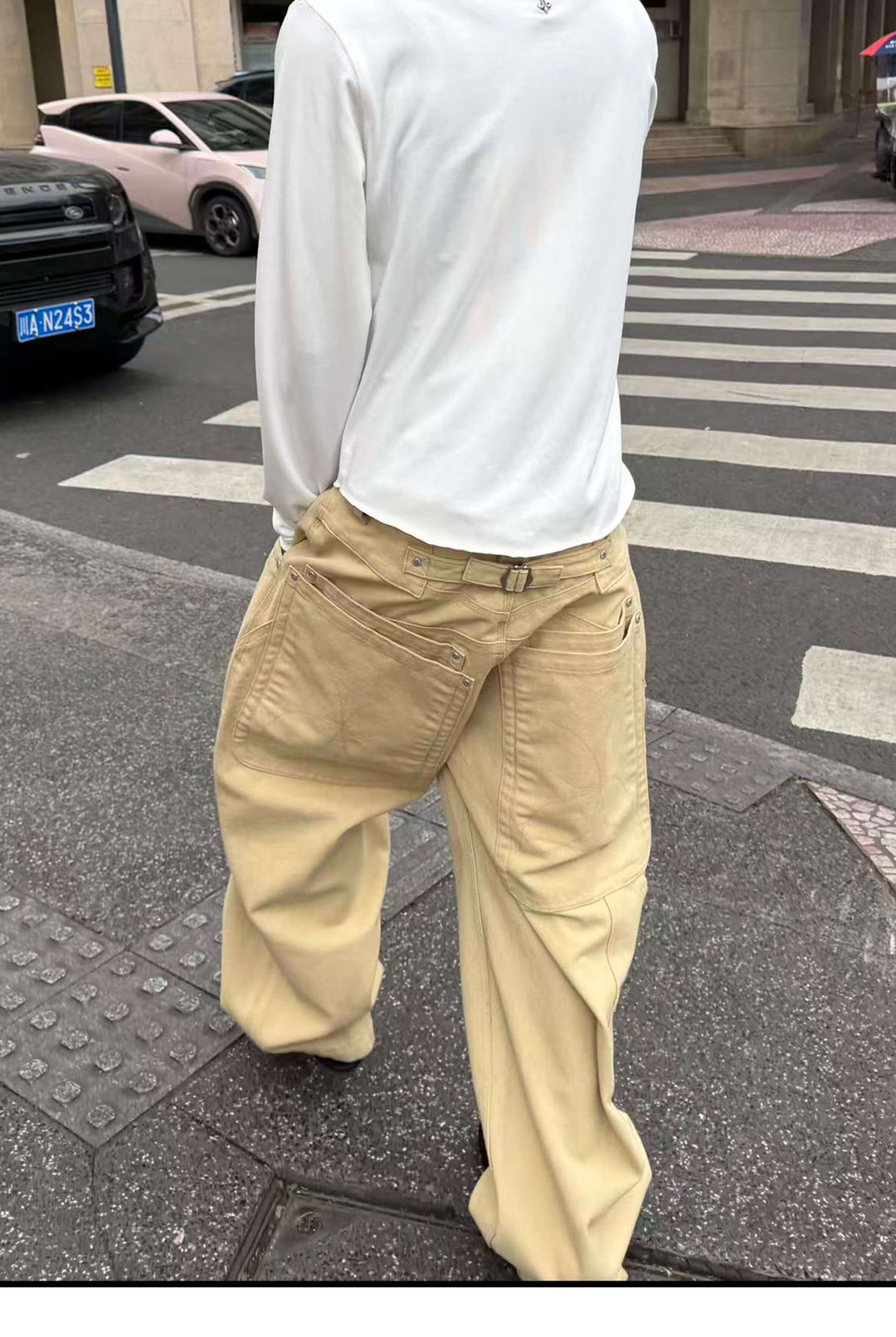 STEEPC Multi Layer Pocket Canvas Baggy Work Pants | Face 3 Face