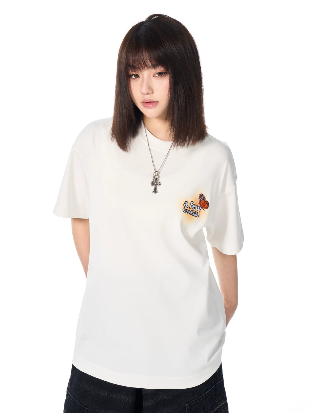 AFGK Light and Shadow Butterfly Gradient Tee | Face 3 Face