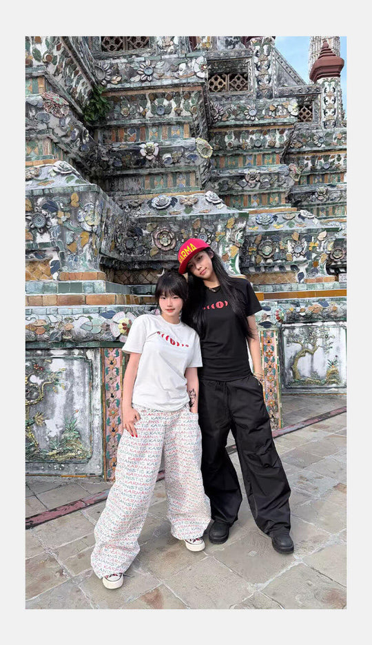 KARMANISTIC 3D Cut Nylon Parachute Pants | Face 3 Face