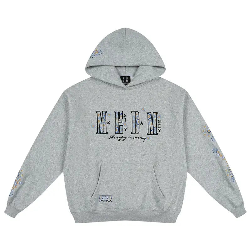 MEDM Ethnic Flower Embroidered Hoodie | Face 3 Face