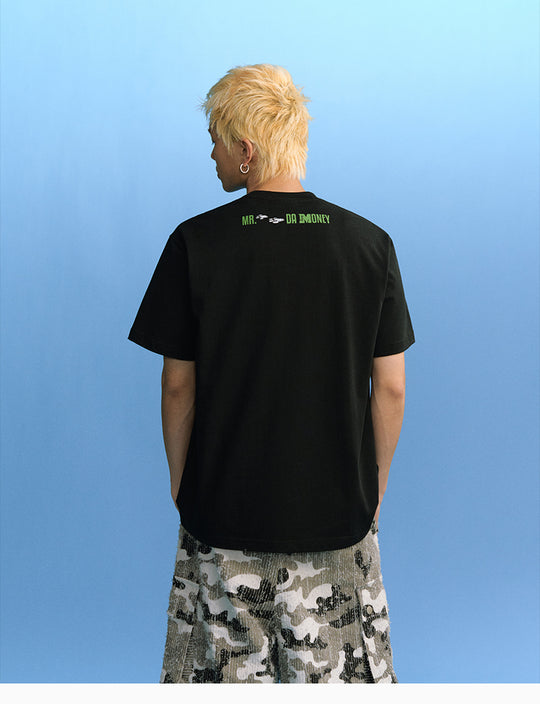 MEDM Cat Ear Hat Puppy Balloon Print Tee | Face 3 Face