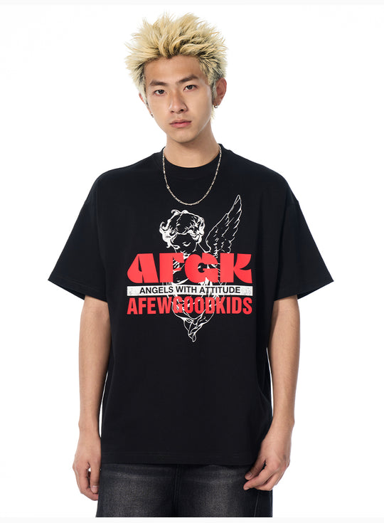 AFGK Angel Craft Print Tee | Face 3 Face