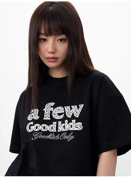 AFGK Pearl Patch Embroidered Tee | Face 3 Face