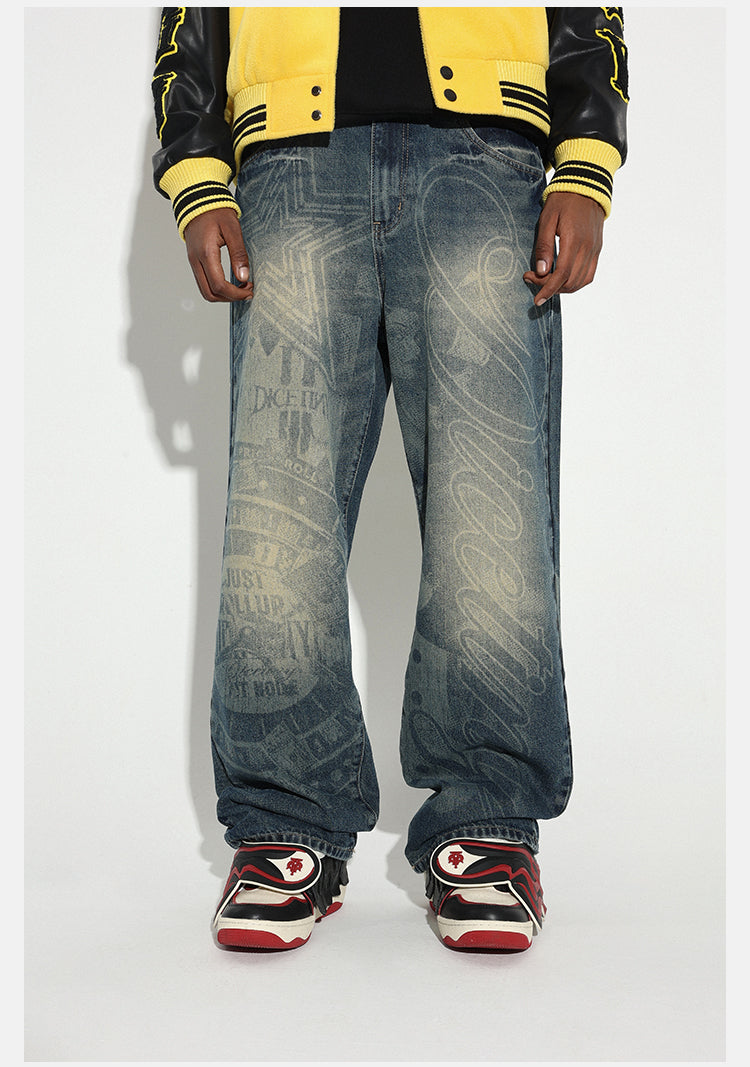 DICETINY Dice Empire Burnt Washed Jeans | Face 3 Face