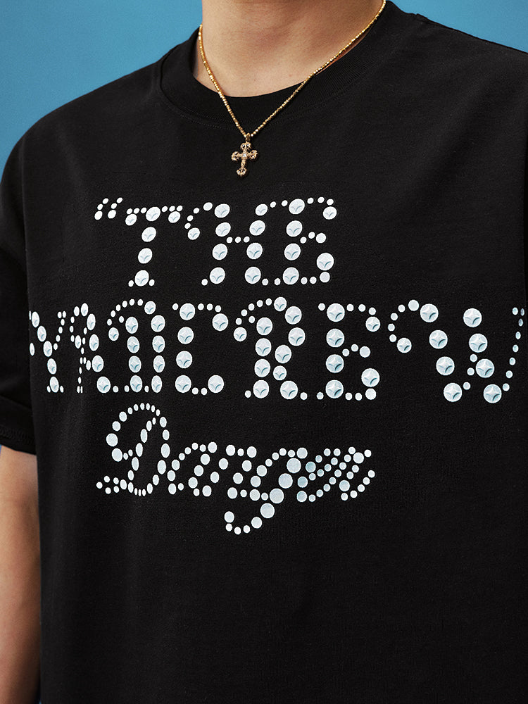 YADcrew Polka Dot Star Foam Printed Tee | Face 3 Face