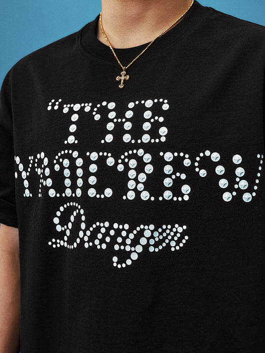 YADcrew Polka Dot Star Foam Printed Tee | Face 3 Face