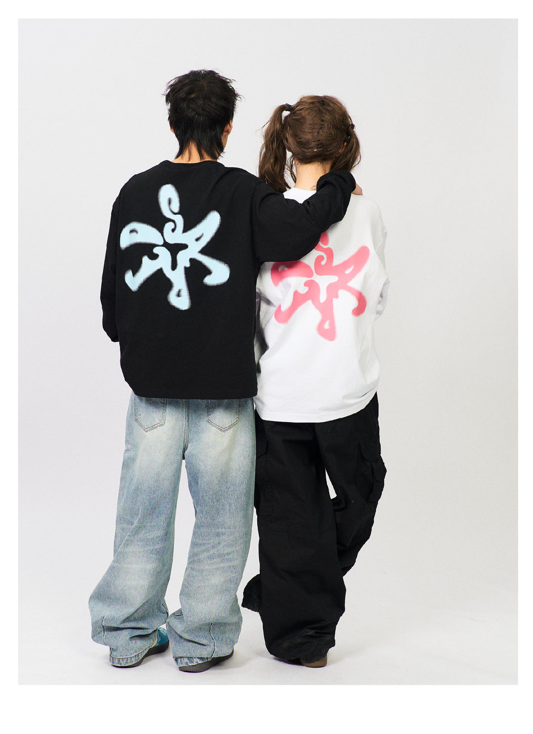 S45 Dot Logo Printed Long-Sleeve Tee | Face 3 Face