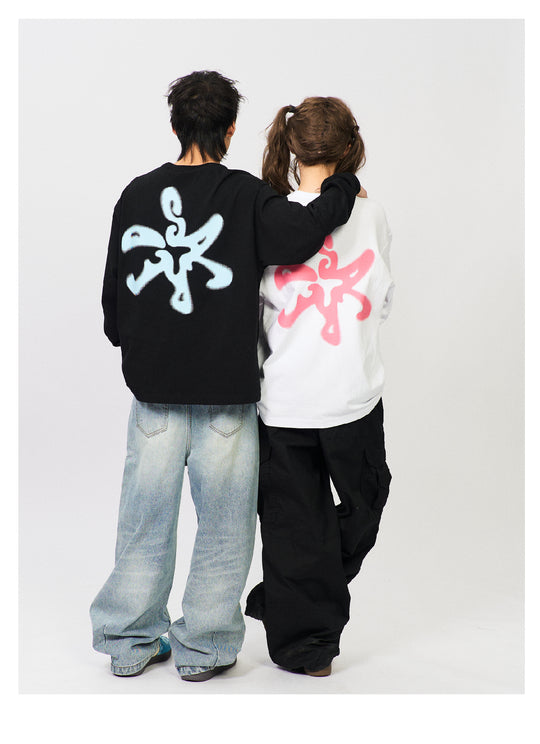 S45 Dot Logo Printed Long-Sleeve Tee | Face 3 Face