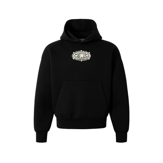 YADcrew Pearl and Embroidered Logo Puzzle Hoodie | Face 3 Face