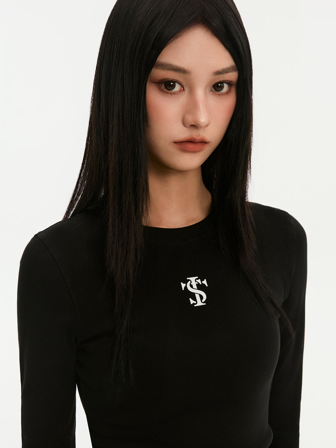 Small Town Kid Basic Slim Fit Stretch Long Sleeve Tee | Face 3 Face