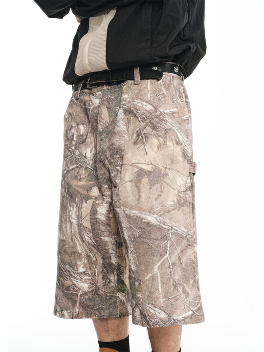 NOVACAM Tree Camouflage Work Baggy Shorts | Face 3 Face