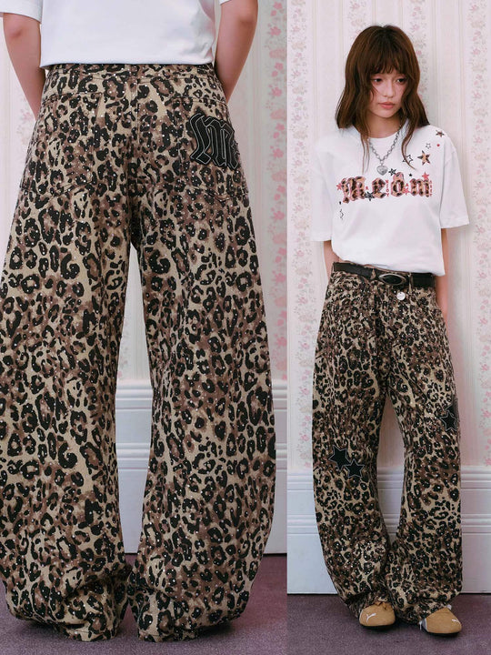 MEDM All Over Rhinestone Star Patch Jeans | Face 3 Face