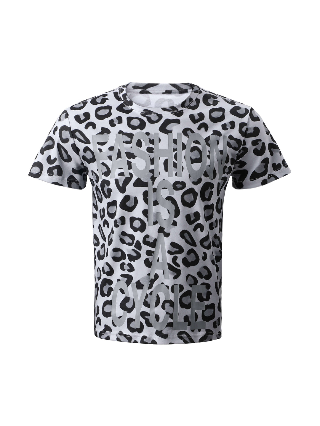 KARMANISTIC Leopard Print Slim Fit Stretch Tee | Face 3 Face
