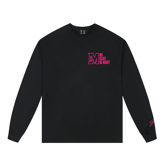 MEDM M Logo Embroidered Long Sleeve Tee | Face 3 Face