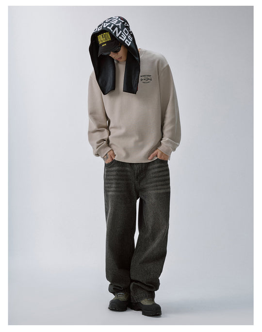 F2CE Bone Print Waffle Long Sleeve Tee | Face 3 Face