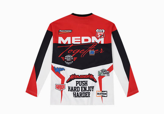 MEDM Biker Color Block Waffle Long Sleeve Jersey | Face 3 Face