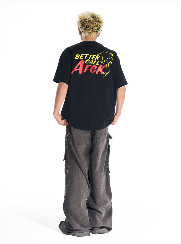 AFGK Dachshund Digital Print Tee | Face 3 Face