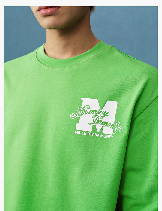 MEDM Basic M Logo Printed Long Sleeve Tee | Face 3 Face