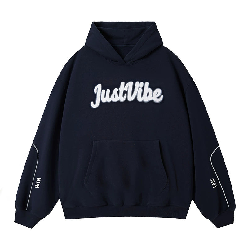 JUST VIBE Phantom Logo Reflective Line Hoodie | Face 3 Face