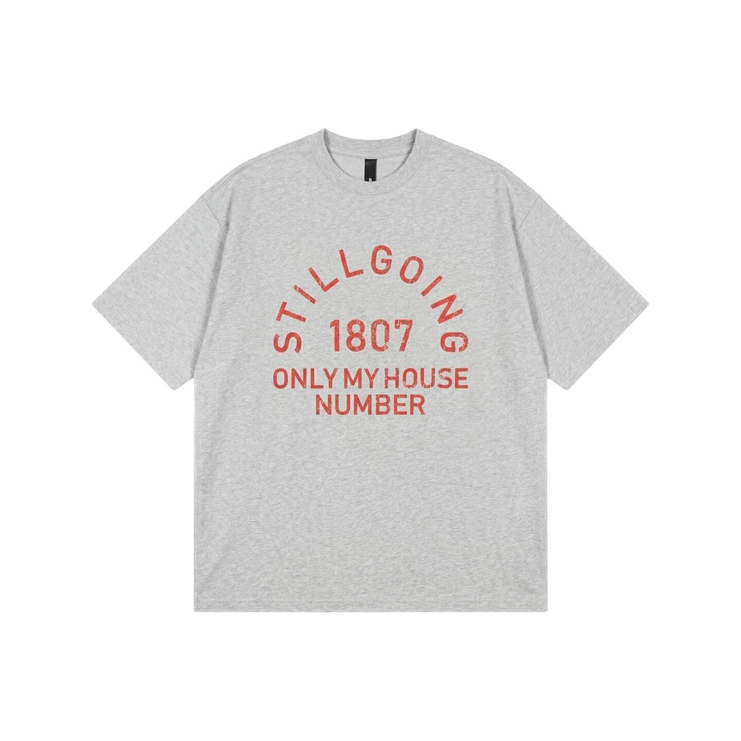 1807 Vintage Still Going Logo Print Short Sleeve Tee | Face 3 Face