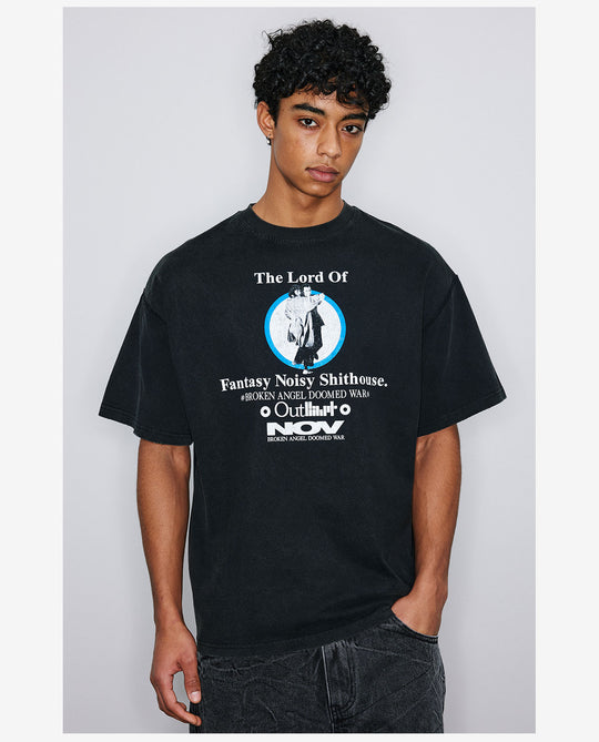 NOVACAM Fantasy Print Vintage Washed Tee | Face 3 Face