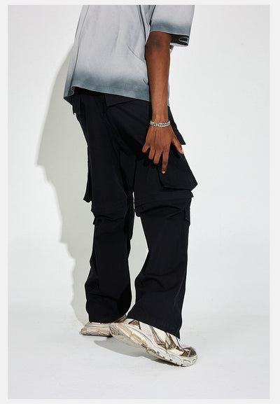 DICETINY Removable Leg Multi Pocket Work Cargo Pants | Face 3 Face