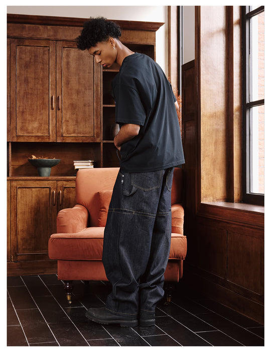 Remedy Stitched Side Pocket Baggy Jeans | Face 3 Face