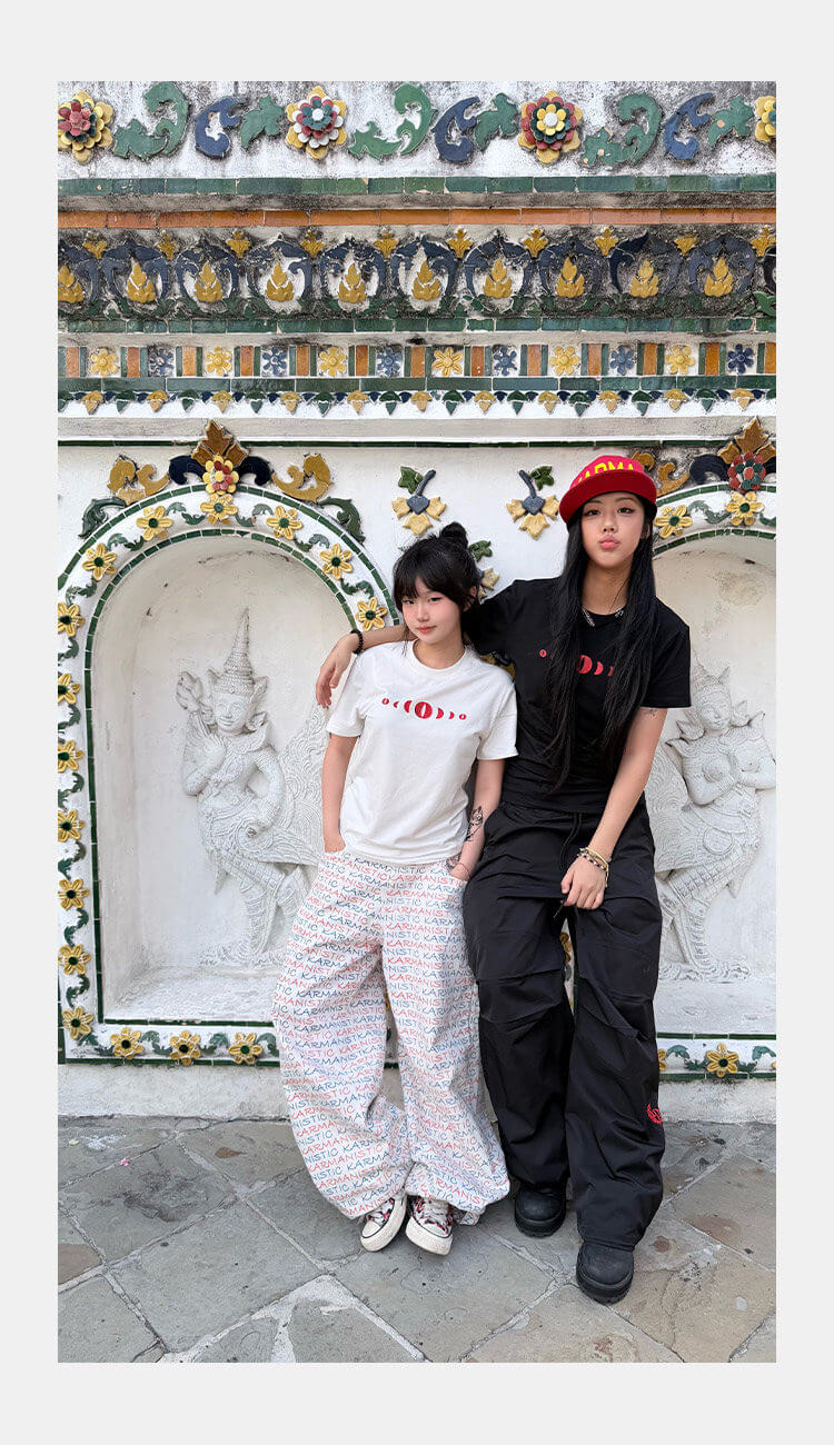 KARMANISTIC 3D Cut Nylon Parachute Pants | Face 3 Face