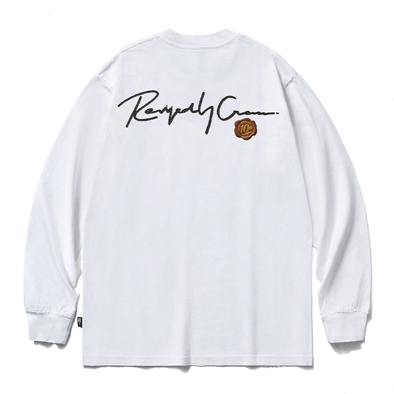 Remedy 3D Wax Seal and Cracked Logo Print Long Sleeve Tee | Face 3 Face