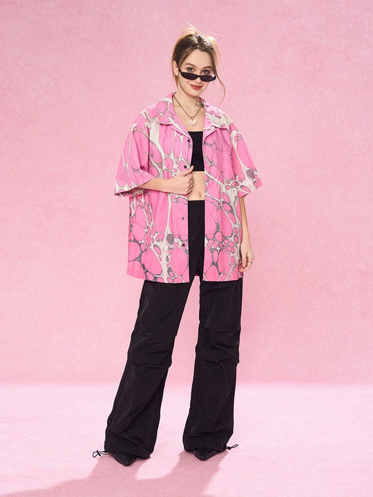 EMPTY REFERENCE Cell Full Print Short Sleeve Shirt