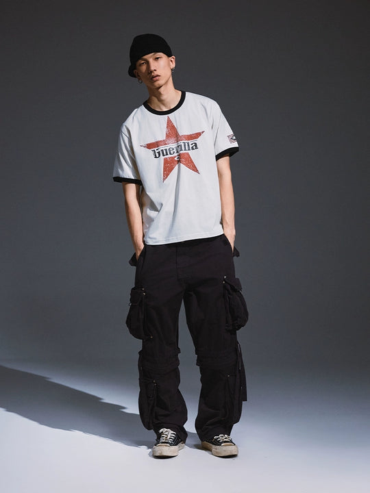 Remedy Aged Star Print Tee | Face 3 Face