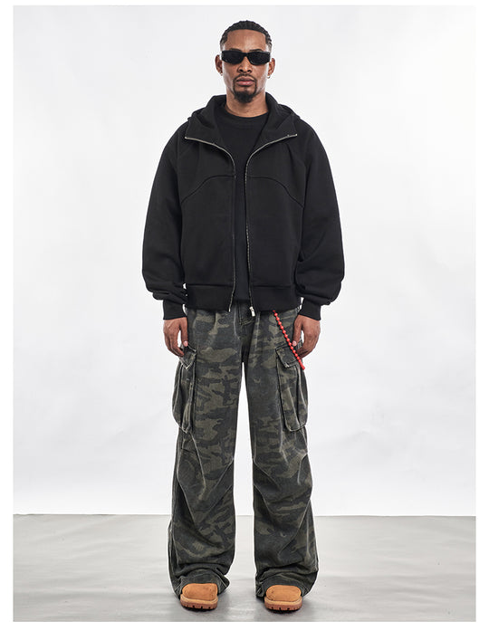 F3F Select Camouflage Baggy Oversize Pocket Cargo Pants | Face 3 Face
