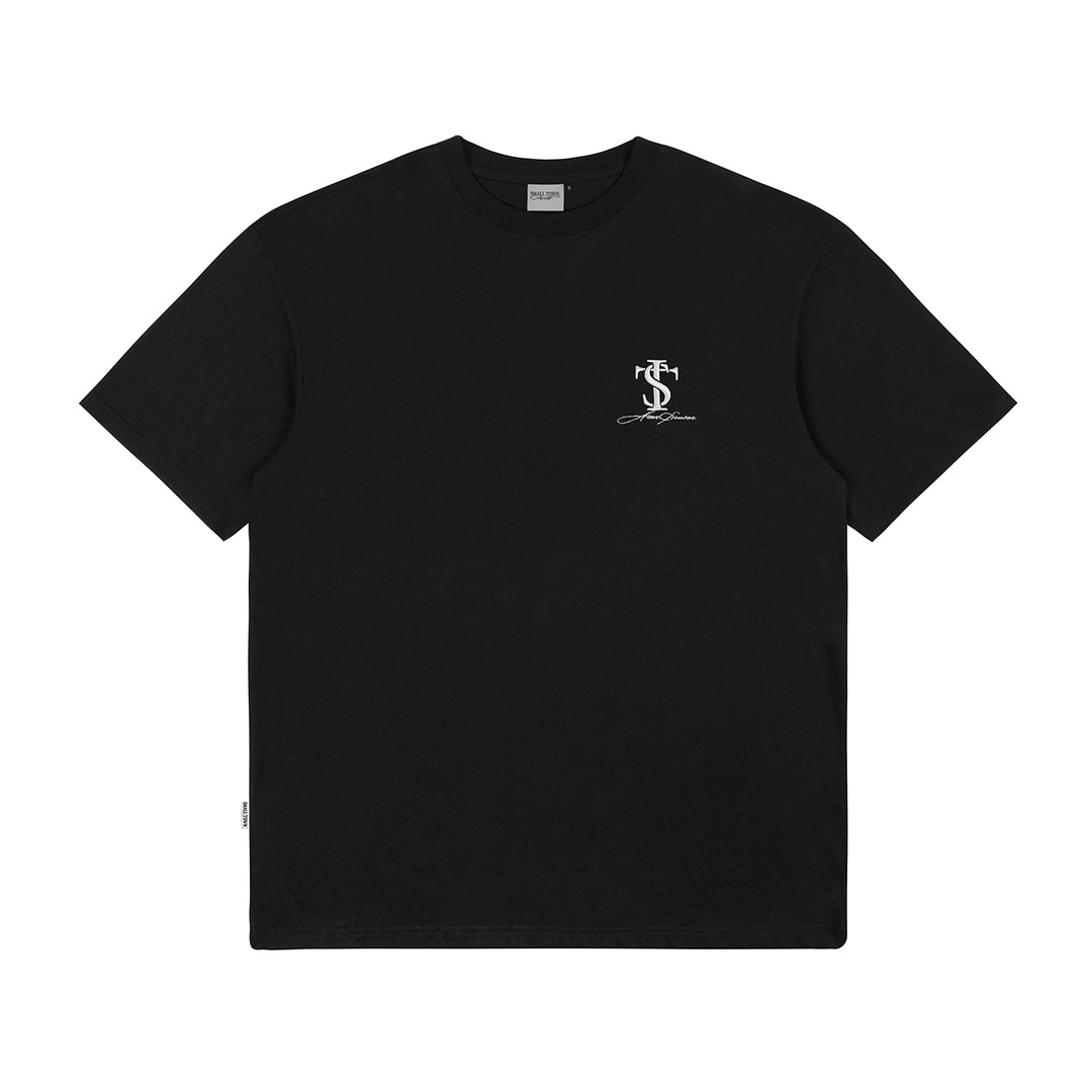 Small Town Kid Classic Logo Embroidered Small Label Tee | Face 3 Face