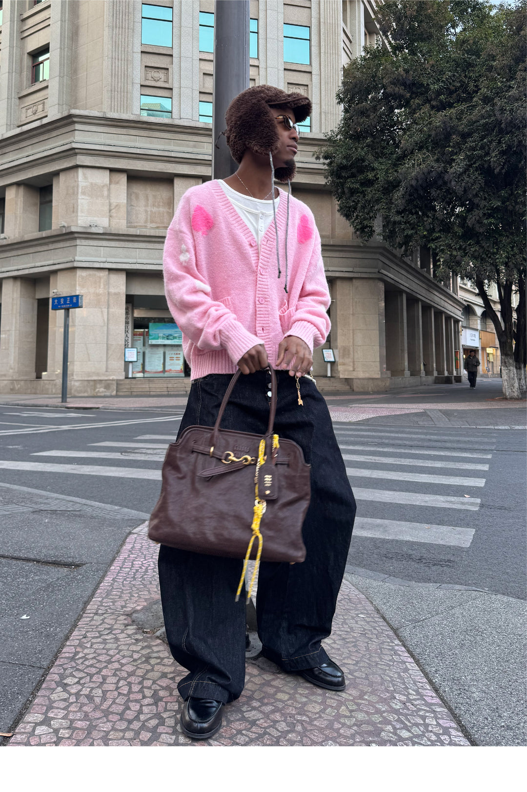 STEEPC Card Suits Wool Blend Knit Cardigan | Face 3 Face