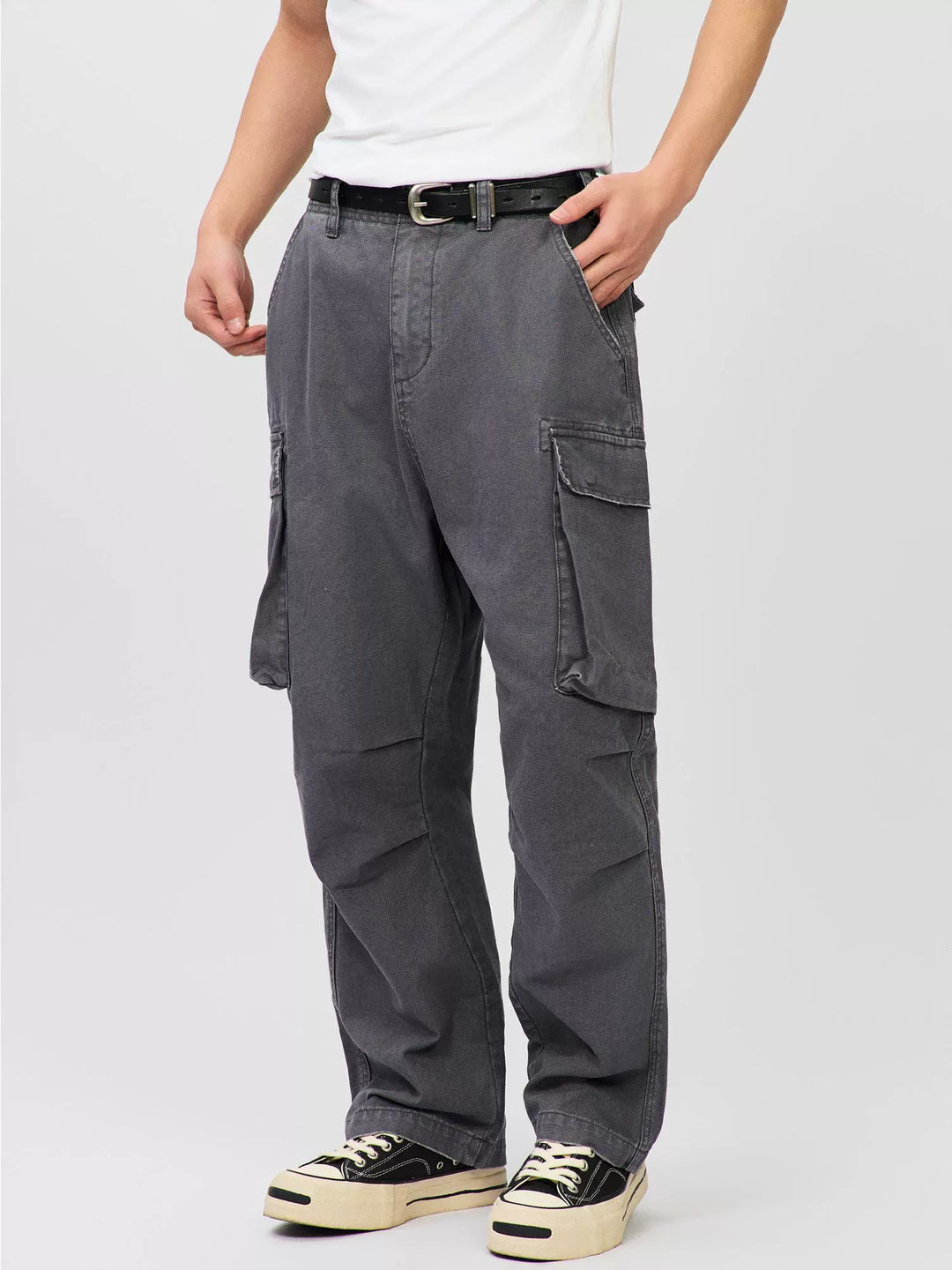 S45 Distressed Utility Cargo Pants | Face 3 Face