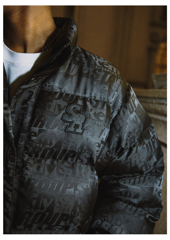 Remedy x STA STARMD SR 3D Logo Full Print Puffer Jacket | Face 3 Face