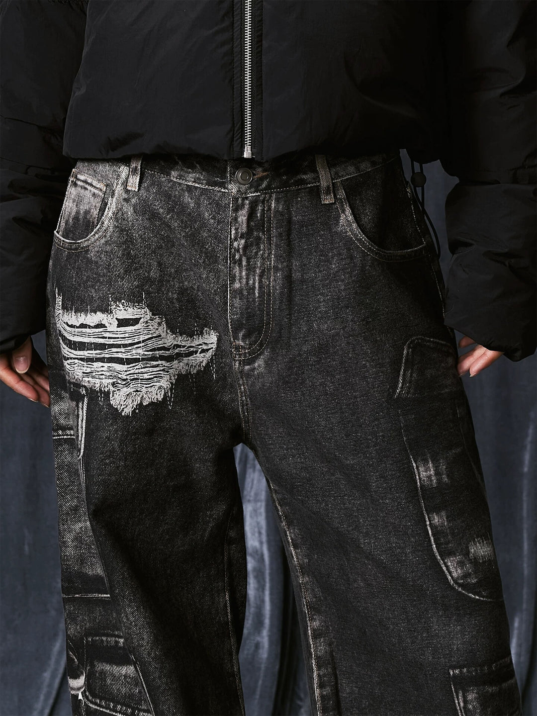 1807 Multi Pocket Digital Print Pants | Face 3 Face