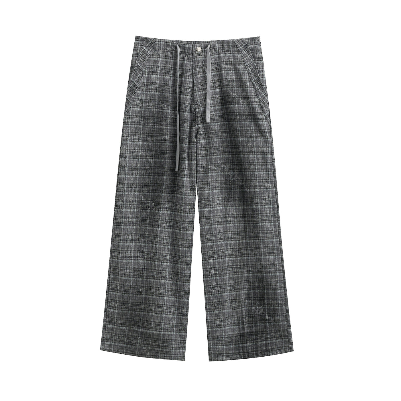 JHYQ Plaid Draped Baggy Pants | Face 3 Face